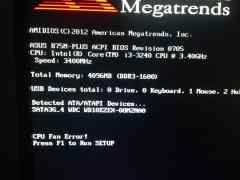 cpu fan error press f1 to run setup解决方法简单教程