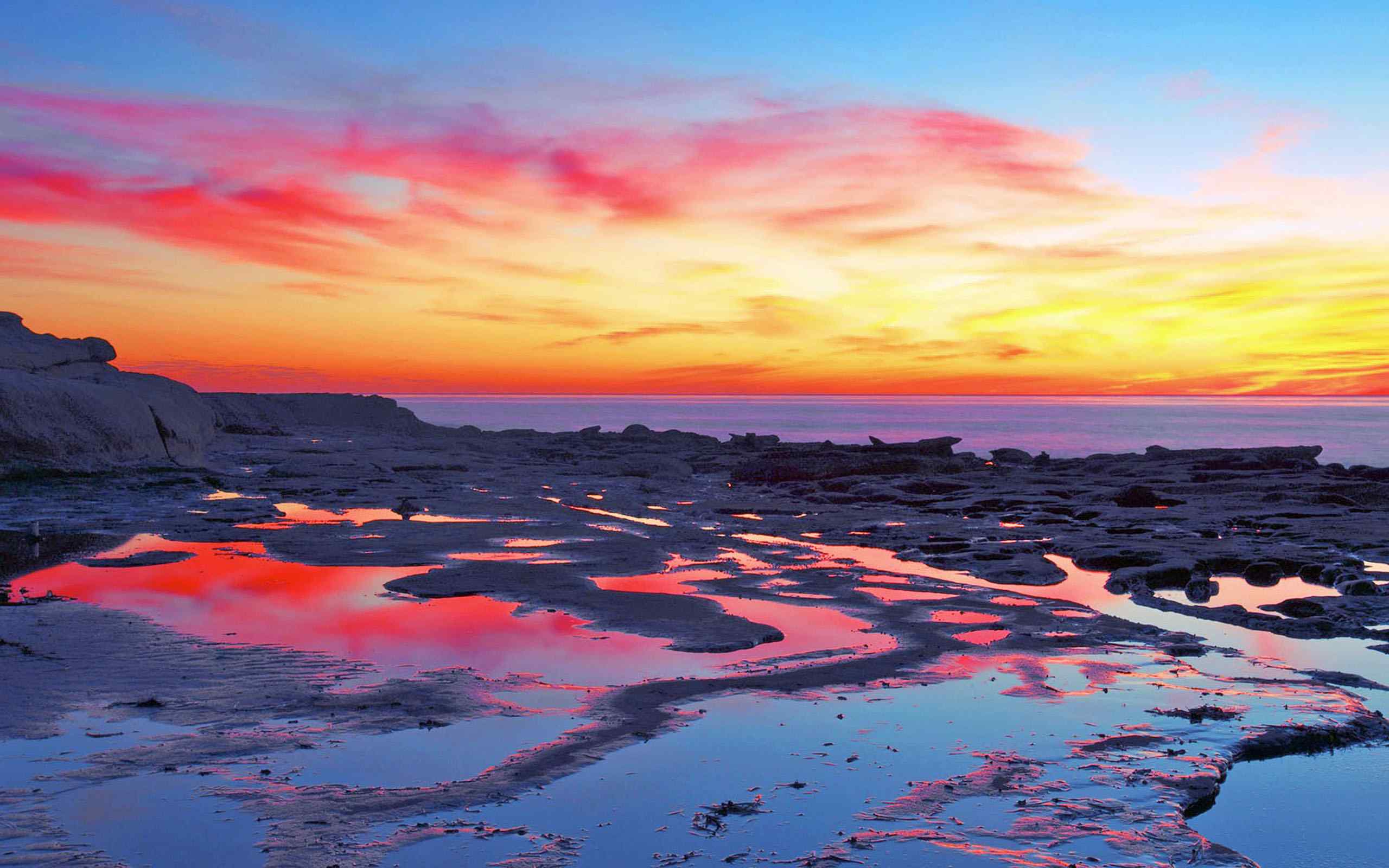 黄昏的大海夕阳风景壁纸 第二辑