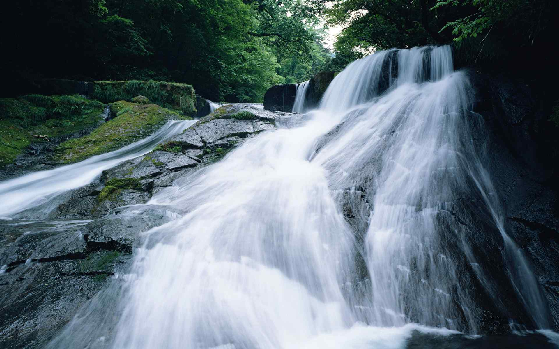 大山深处小溪流水唯美风景图片电脑桌面壁纸下载