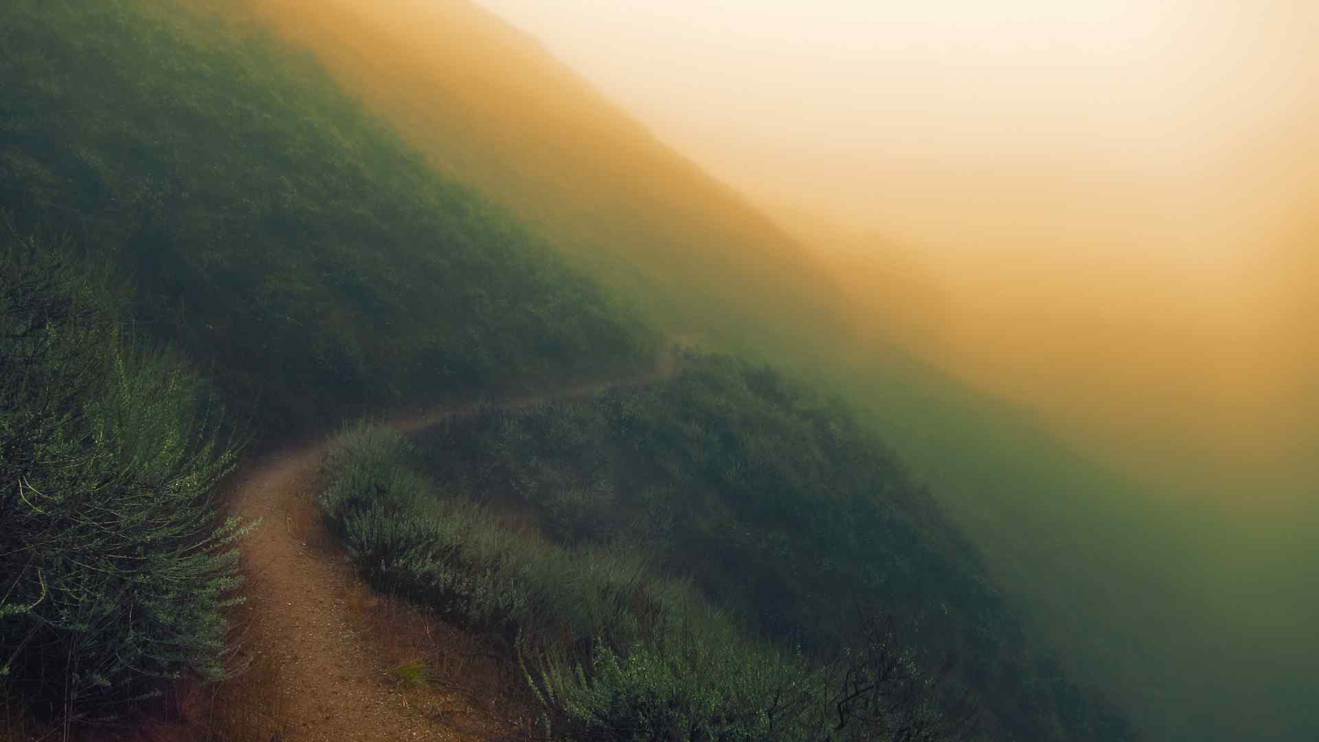 唯美的黄昏夕阳风景摄影图片桌面壁纸