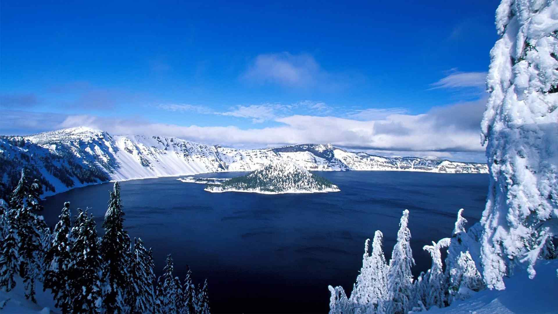 震撼视觉的美国俄勒冈火山湖风景桌面壁纸 第四辑