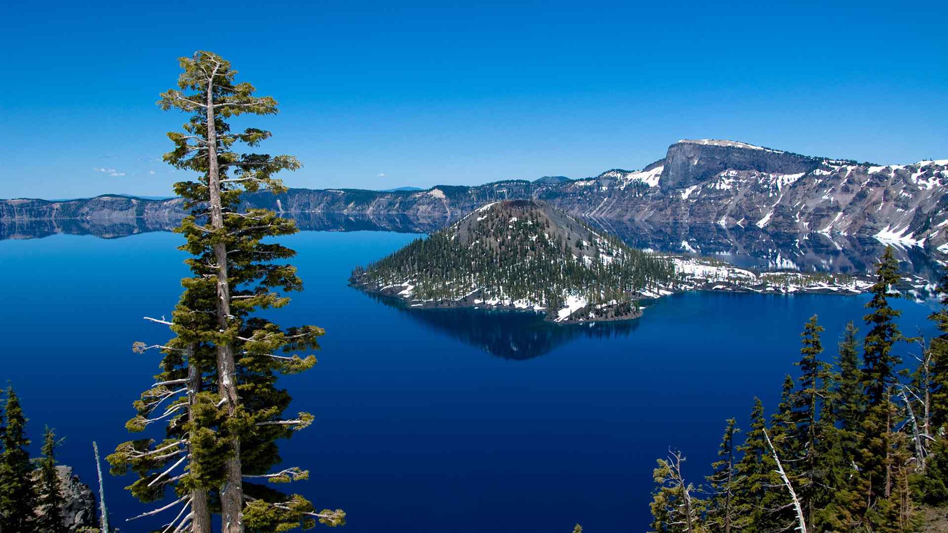 震撼视觉的美国俄勒冈火山湖风景桌面壁纸 第五辑