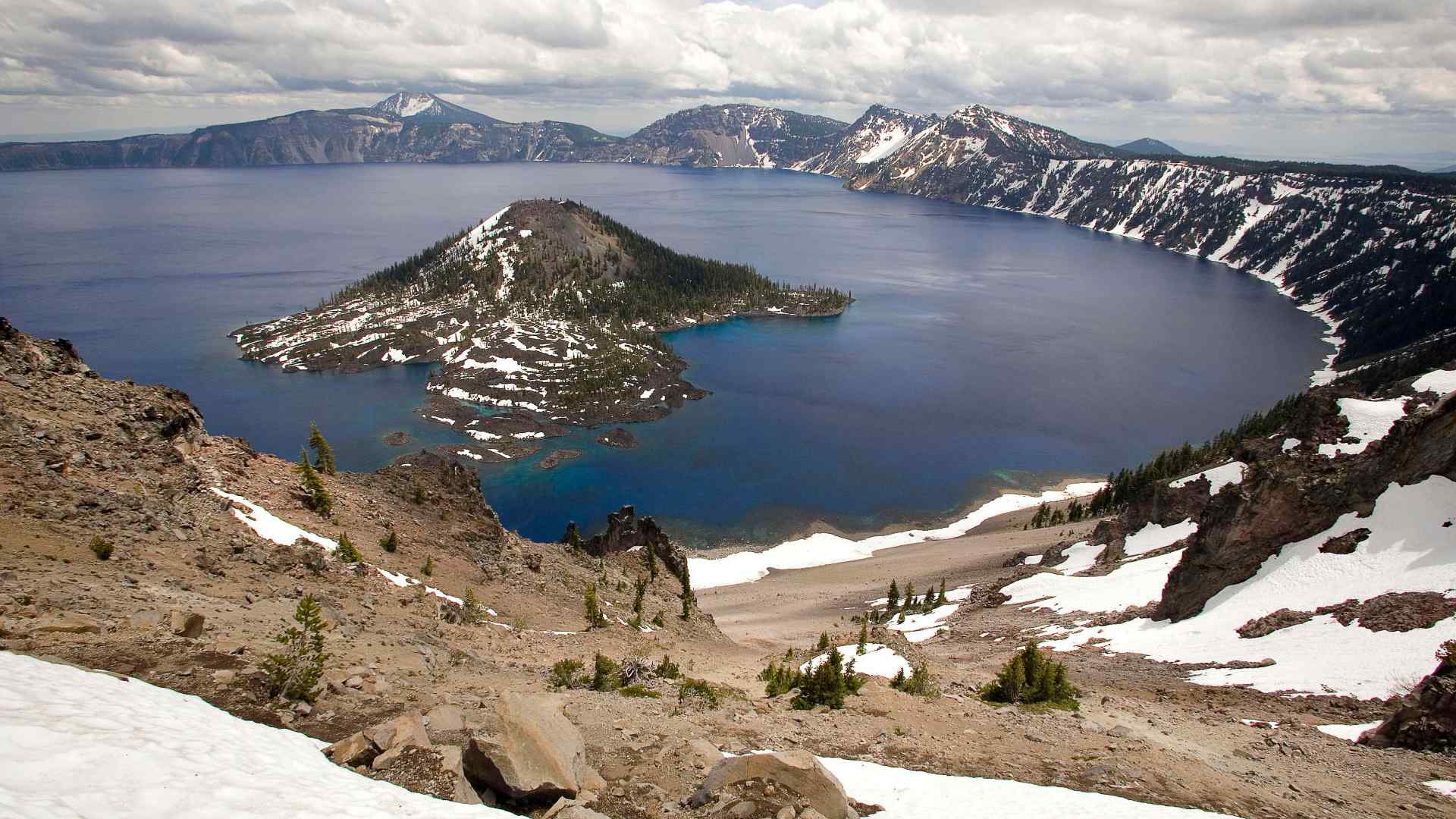 震撼视觉的美国俄勒冈火山湖风景桌面壁纸 第七辑